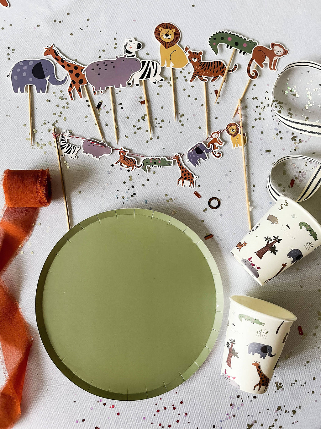 Green Paper Party Plate (12pcs)