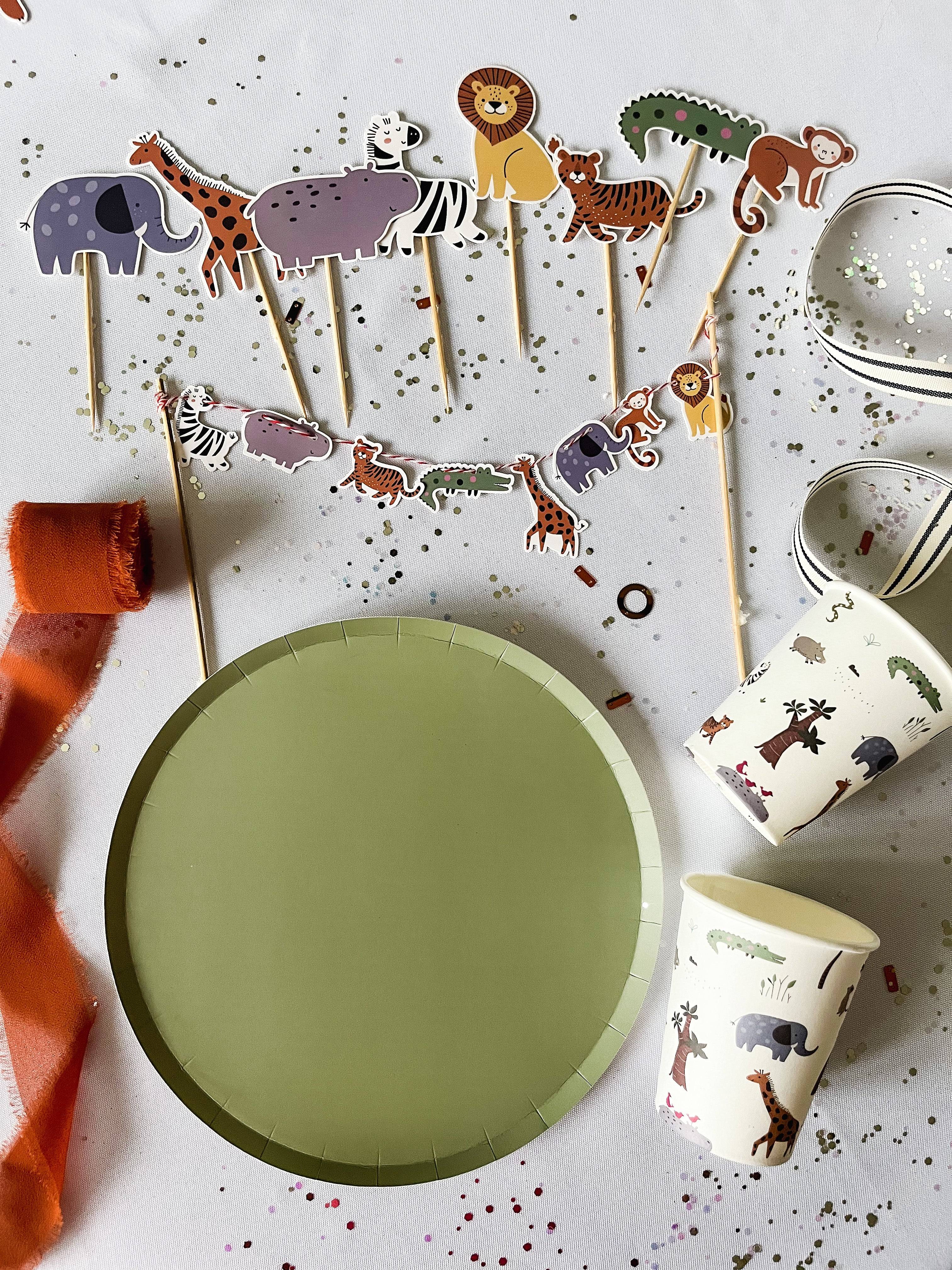 Green Paper Party Plate (12pcs)