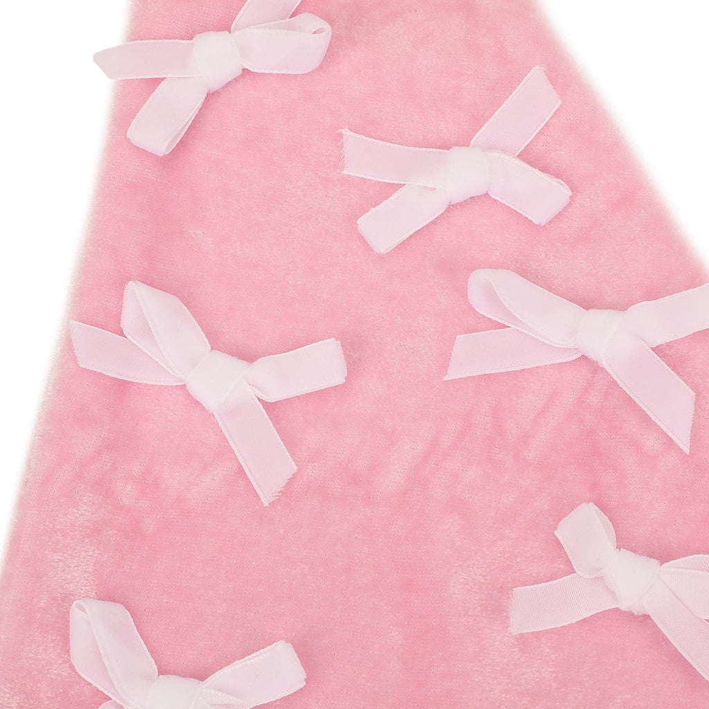 Pink Velvet & Bows Santa Hat