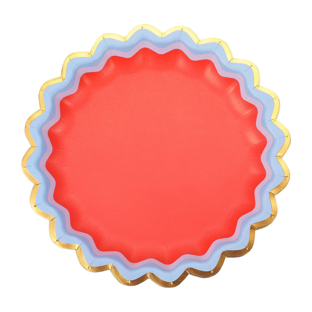 Rainbow Ric Rac Assorted Dessert Plates (10 count)