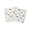 Airplane Party Lunch Napkins for Kids Birthday, 6.5 Inch (24 Pack)