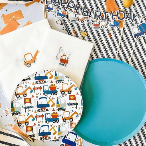 Aqua Blue Paper Party Plate (8pcs)