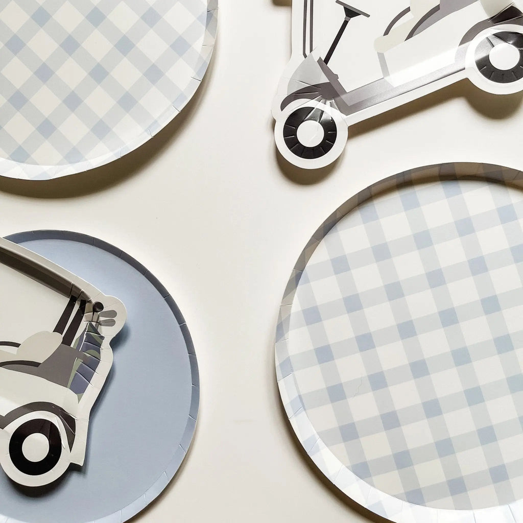 Baby Blue Paper Party Plate (12pcs)
