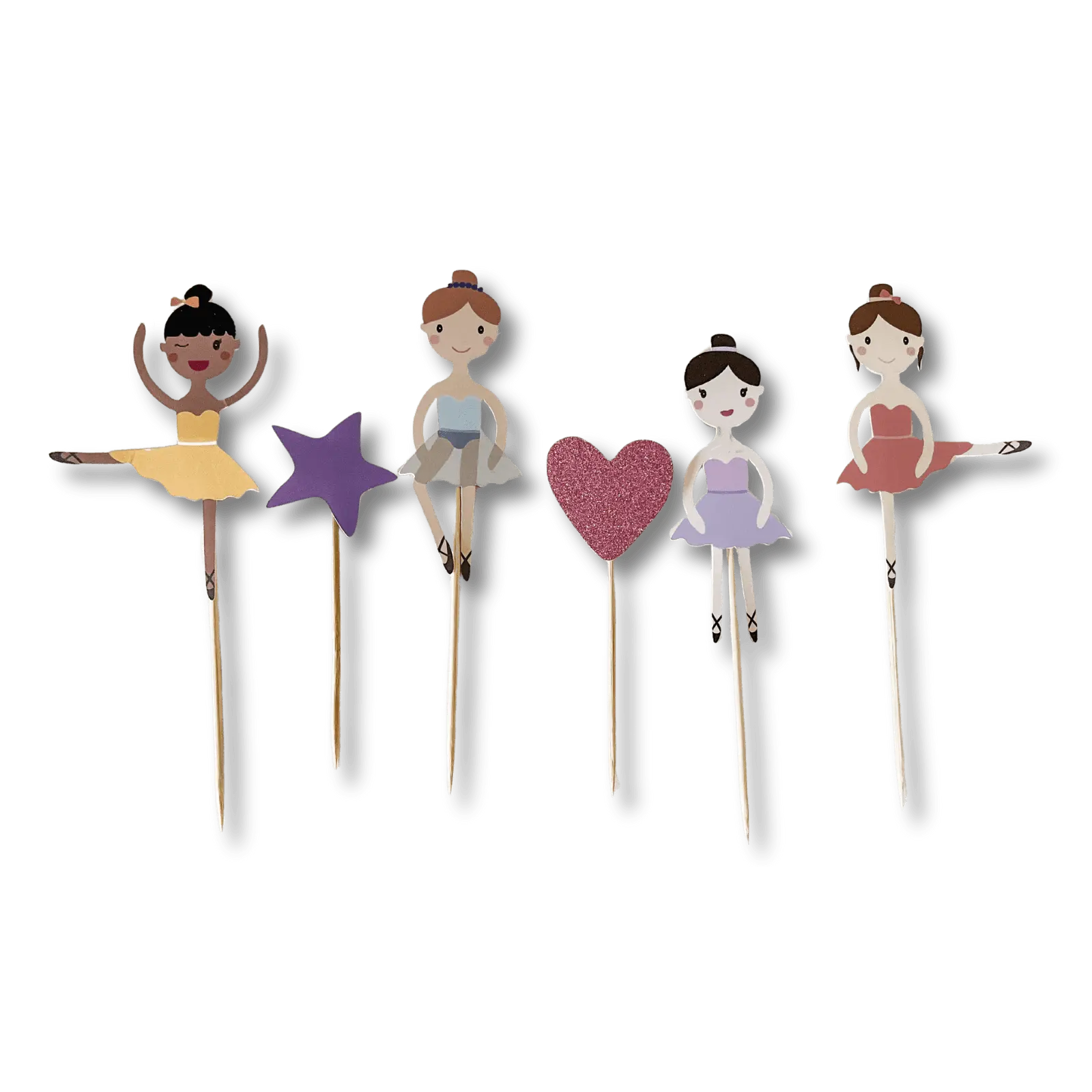 Ballet Cupcake Toppers (8pcs)