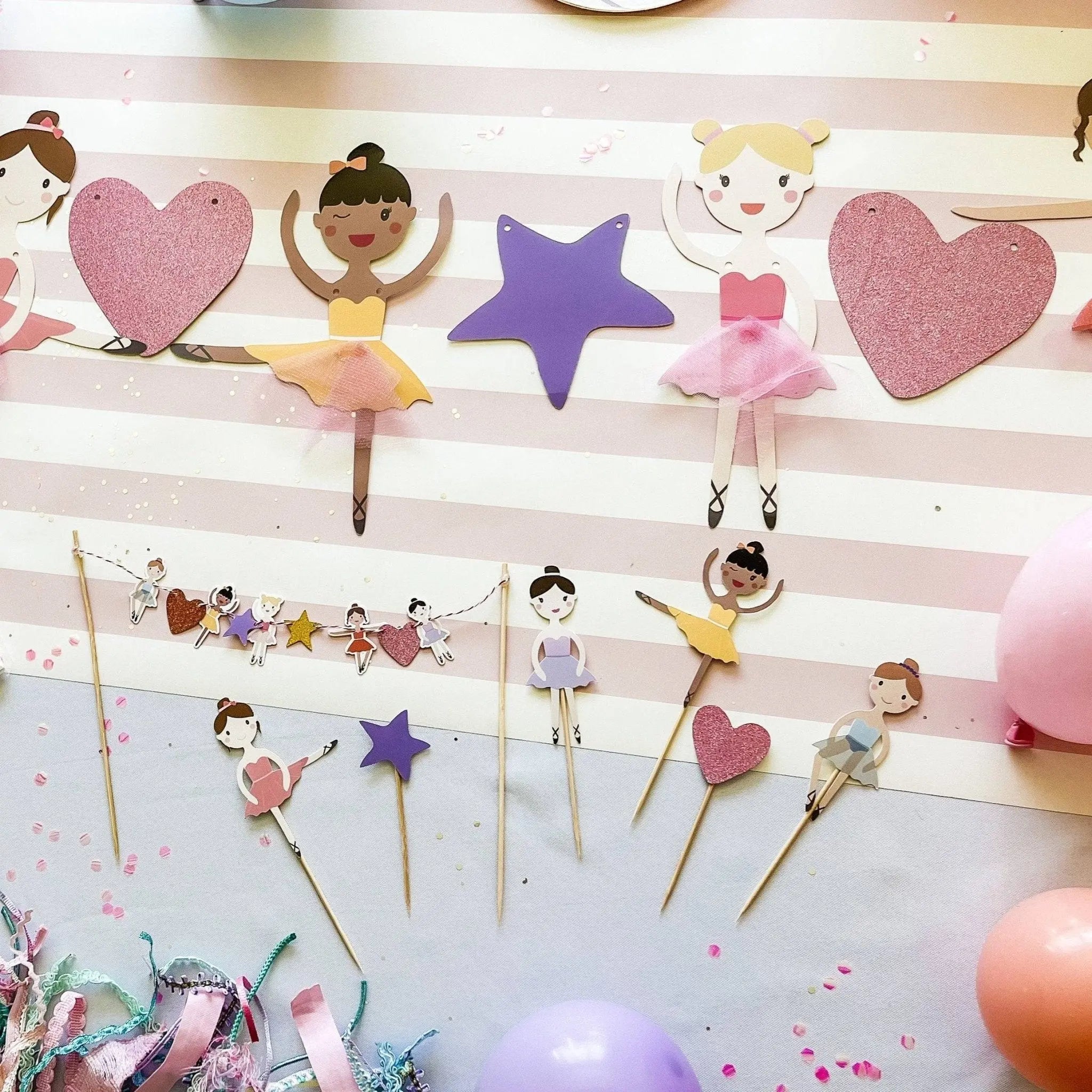 Ballet Cupcake Toppers (8pcs)
