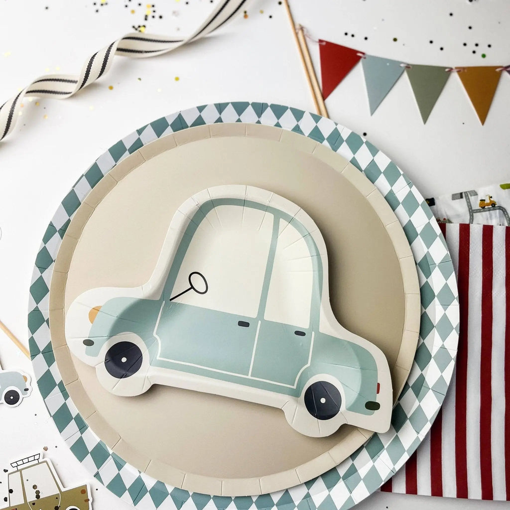 Beige Paper Party Plate (12pcs)