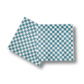 Blue Checkered Large Disposable Paper Napkins (16pcs)