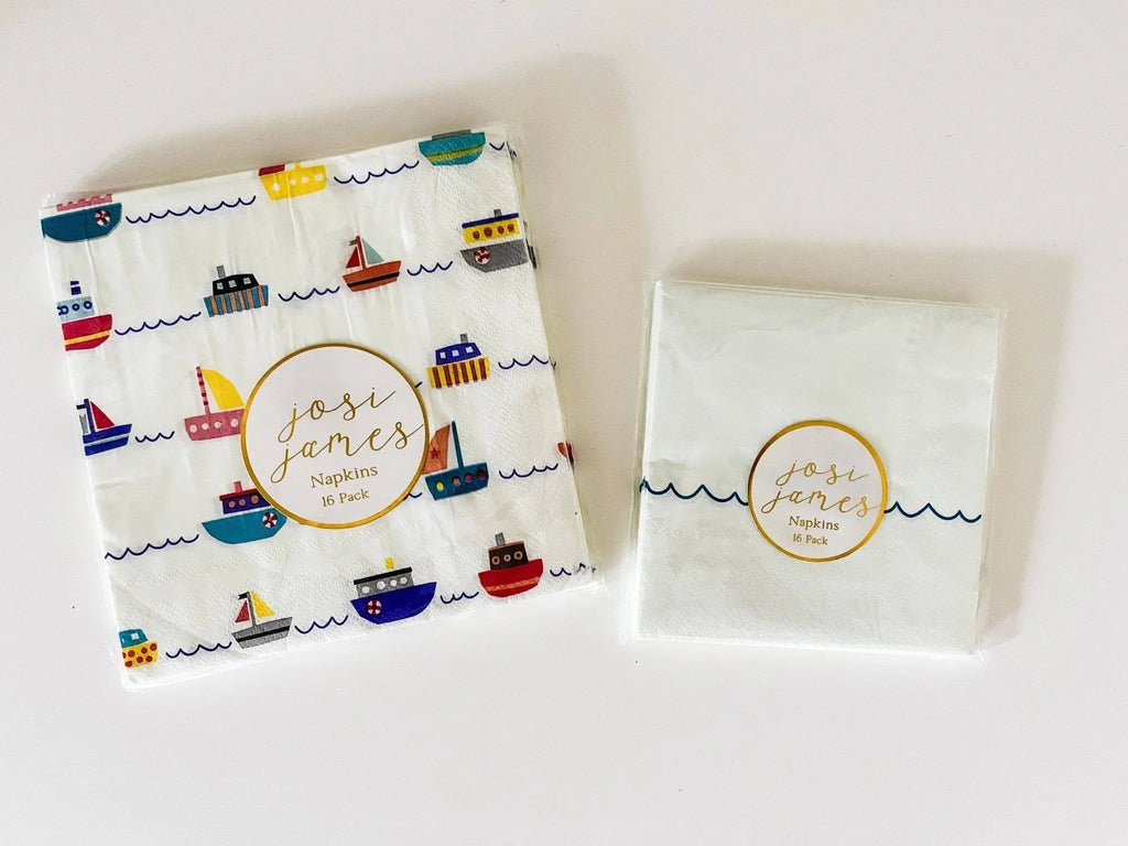 Boat Small Disposable Paper Napkins (16pcs)