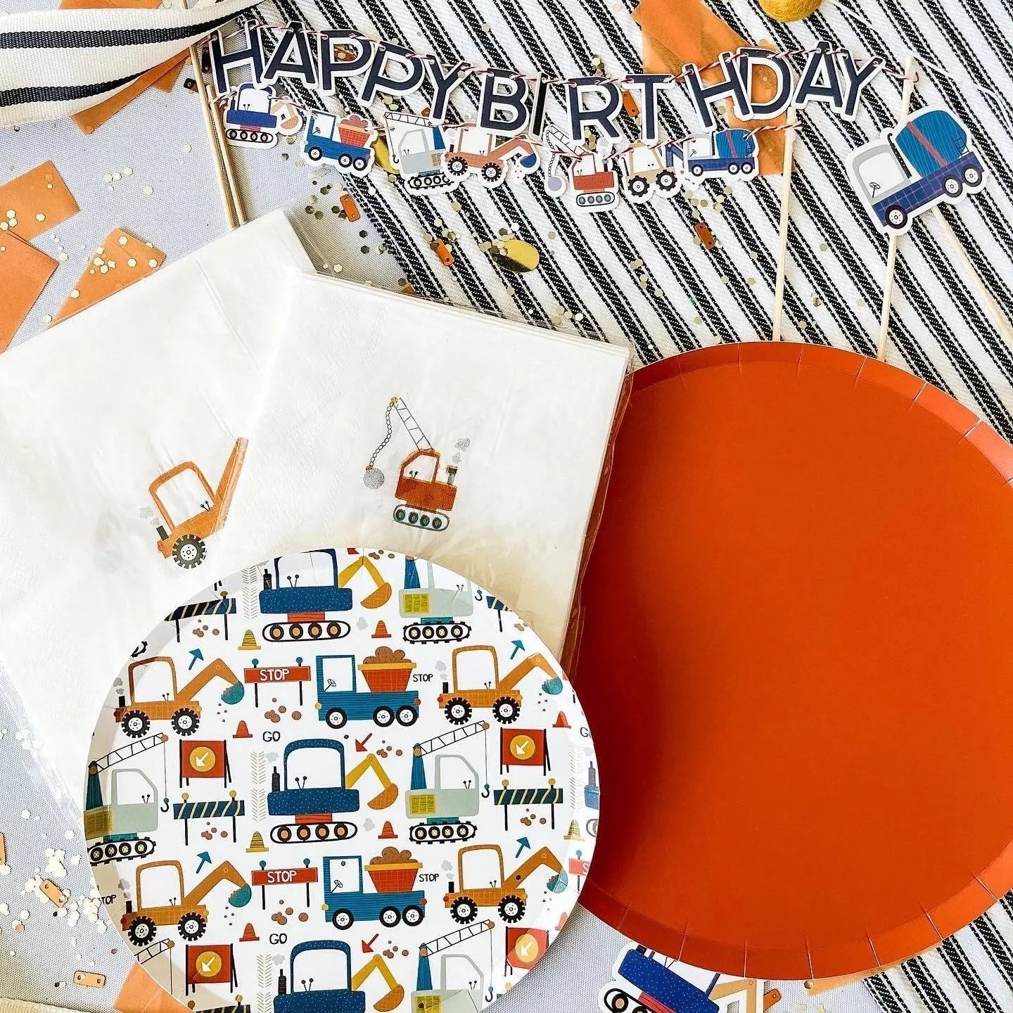 Construction Builder Beverage Napkins (16pcs)