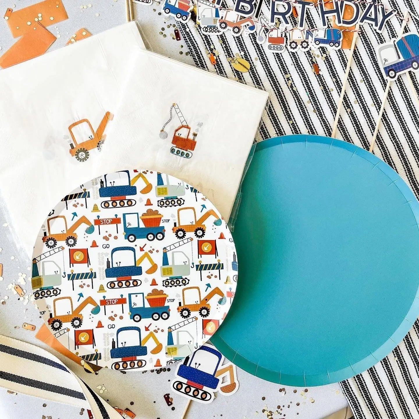 Construction Builder Beverage Napkins (16pcs)