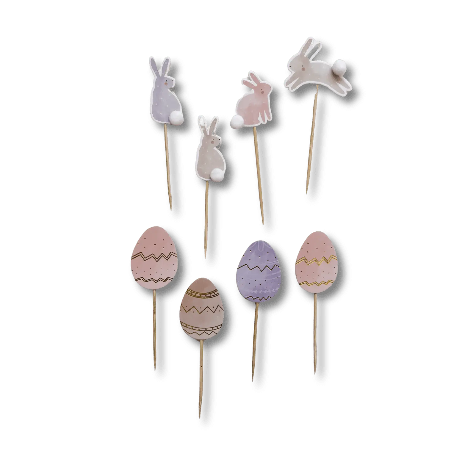 Bunny Cupcake Toppers (Set of 8)