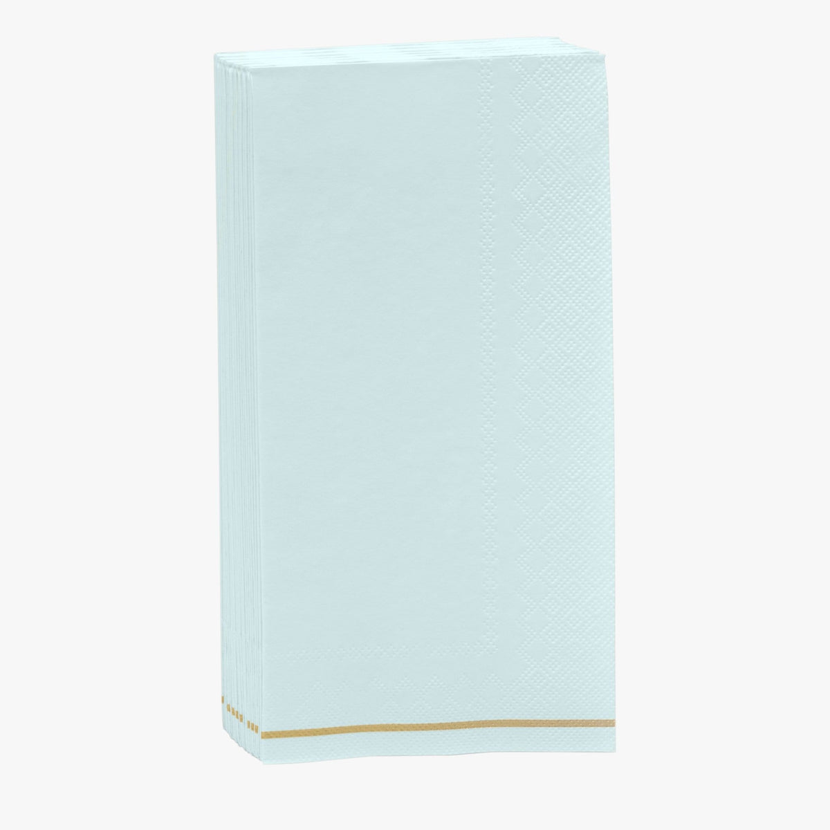 Mint with Gold Stripe Paper Napkins - 3 available sizes