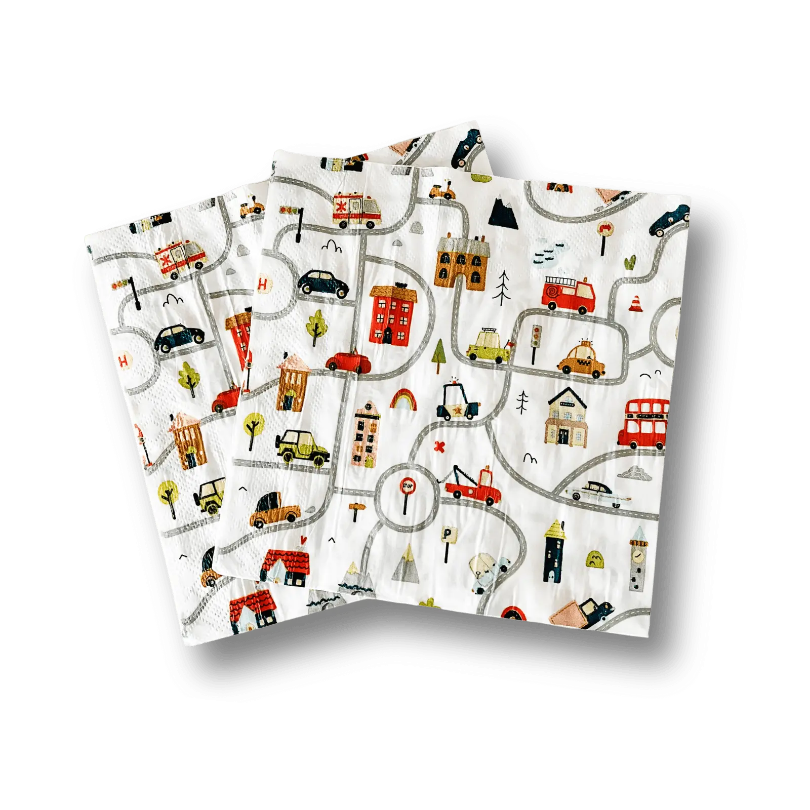 Car Large Birthday Party Paper Napkins (16pcs)