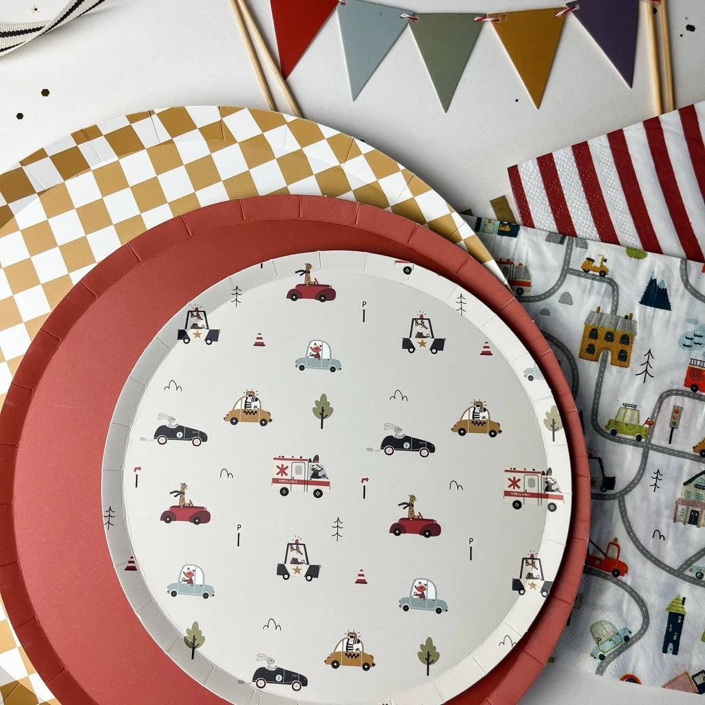 Car Large Birthday Party Paper Napkins (16pcs)