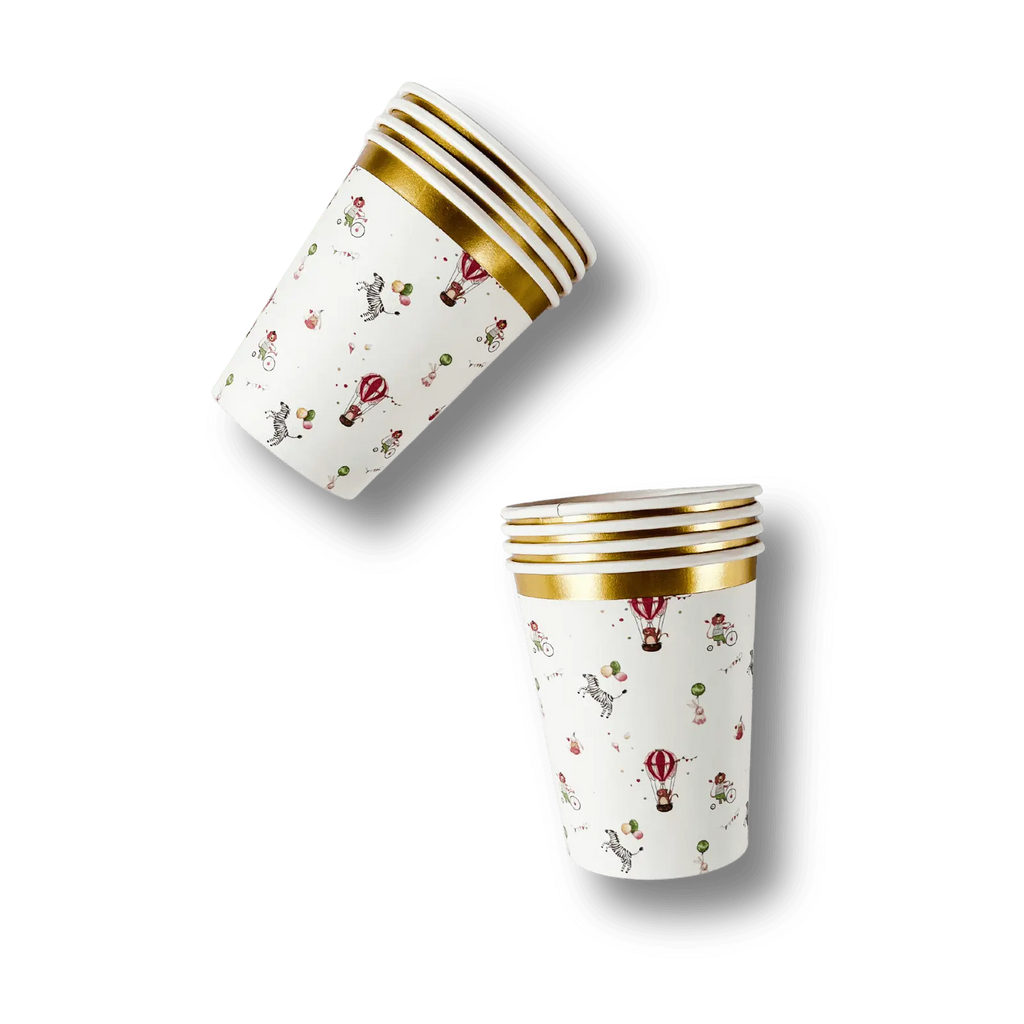 Carnival Cups – 9oz Circus Party Paper Cups (8pcs)