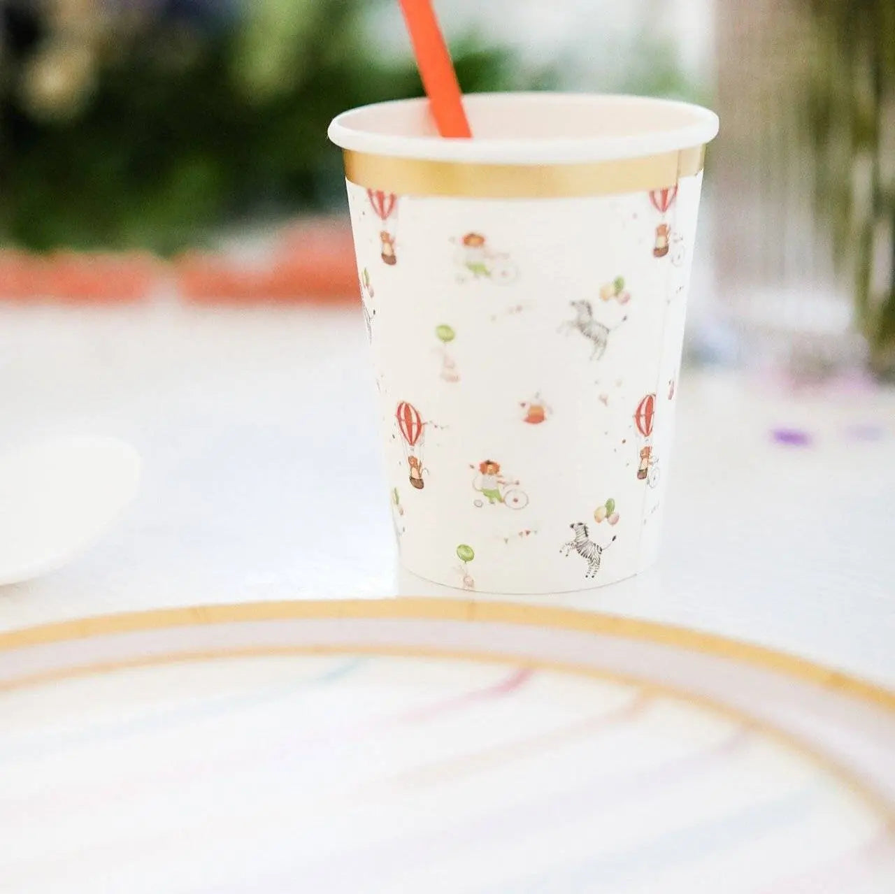 Carnival Cups – 9oz Circus Party Paper Cups (8pcs)