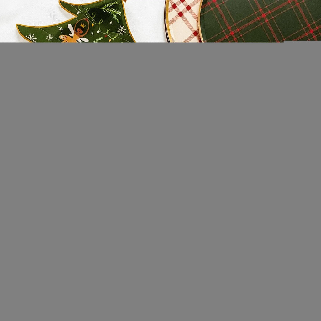 Christmas Tree Dessert Plate (8pcs)