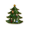 Christmas Tree Dessert Plate (8pcs)