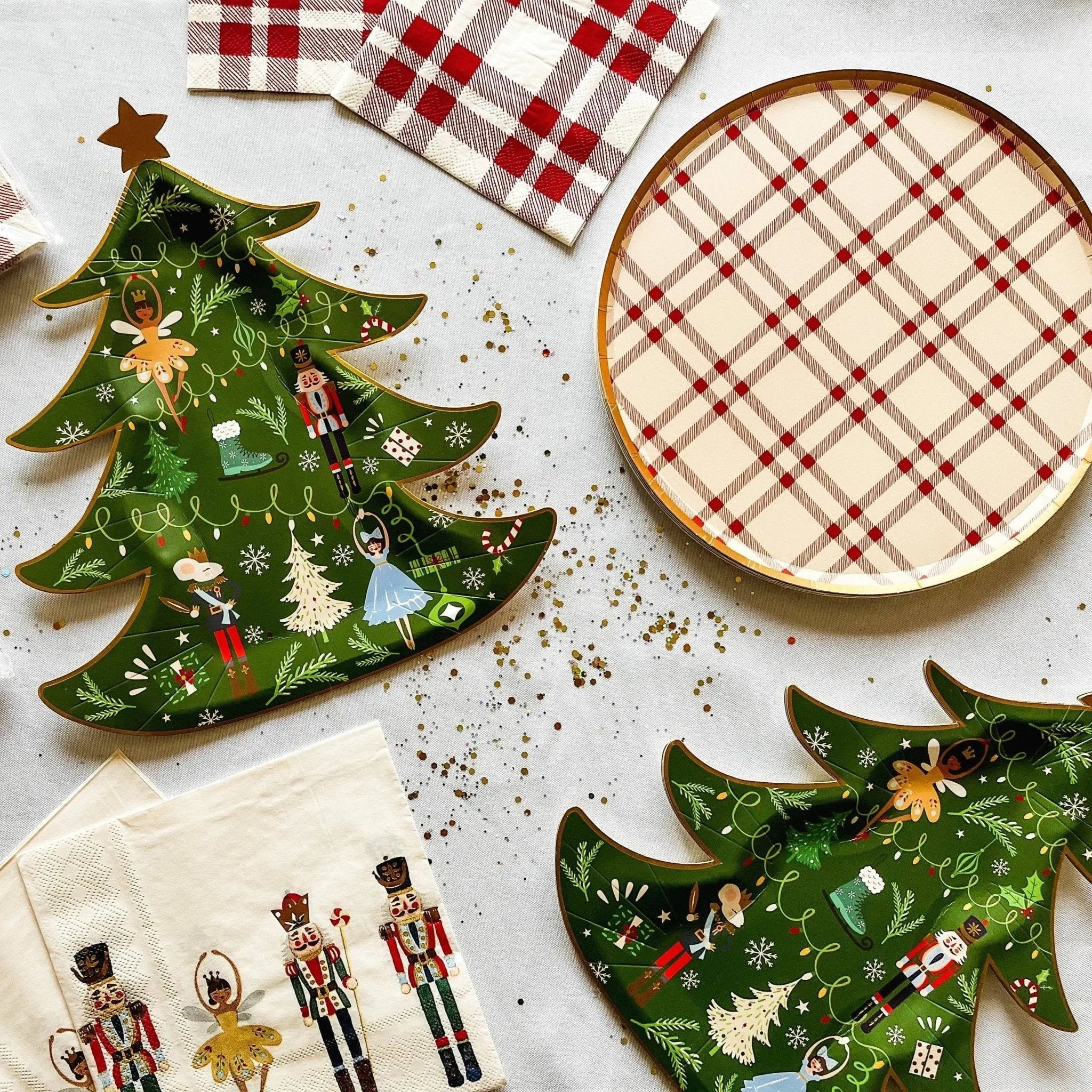 Christmas Tree Dessert Plate (8pcs)