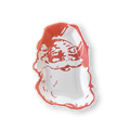Classic Retro Santa Christmas Paper Plate