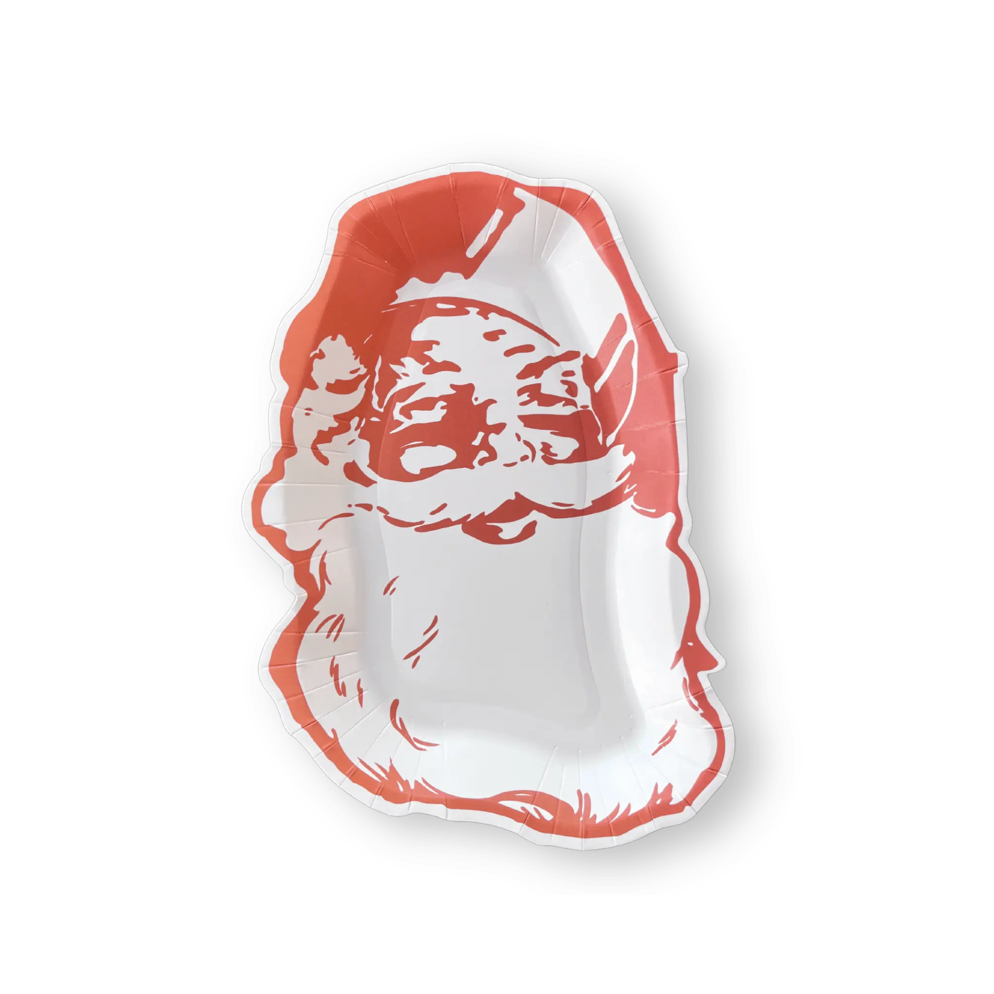 Classic Retro Santa Christmas Paper Plate