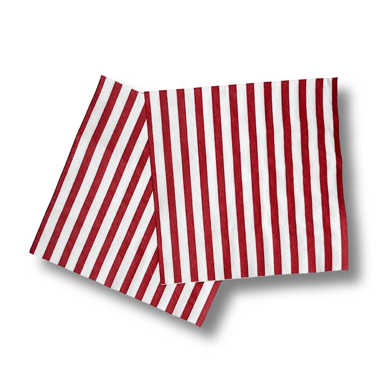 Classic Stripe Red Large Disposable Paper Napkins (16pcs)