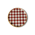 Fall Plaid Dessert Plate (8pcs)
