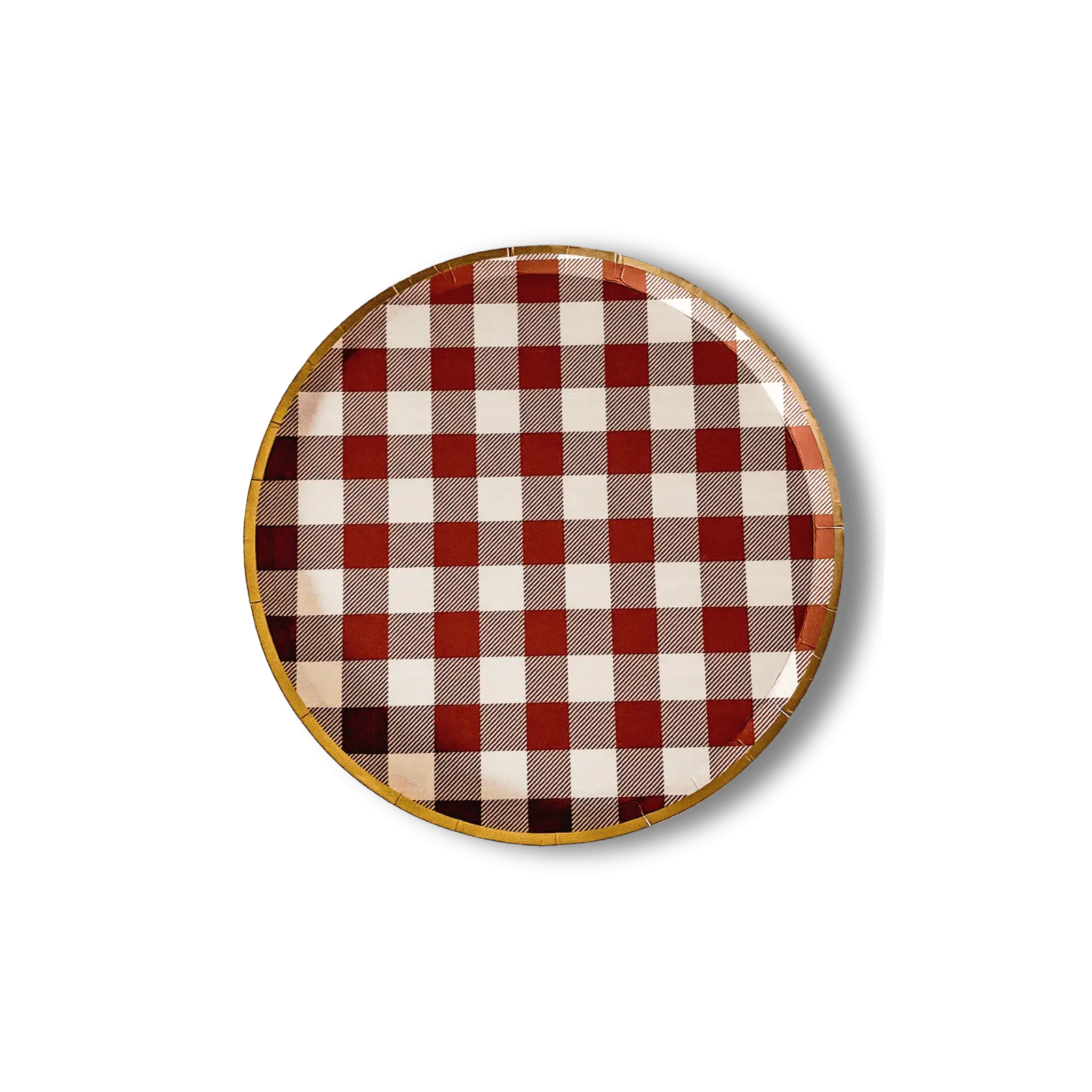 Fall Plaid Dessert Plate (8pcs)