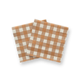 Fall Plaid Small Disposable Paper Napkins (16pcs)