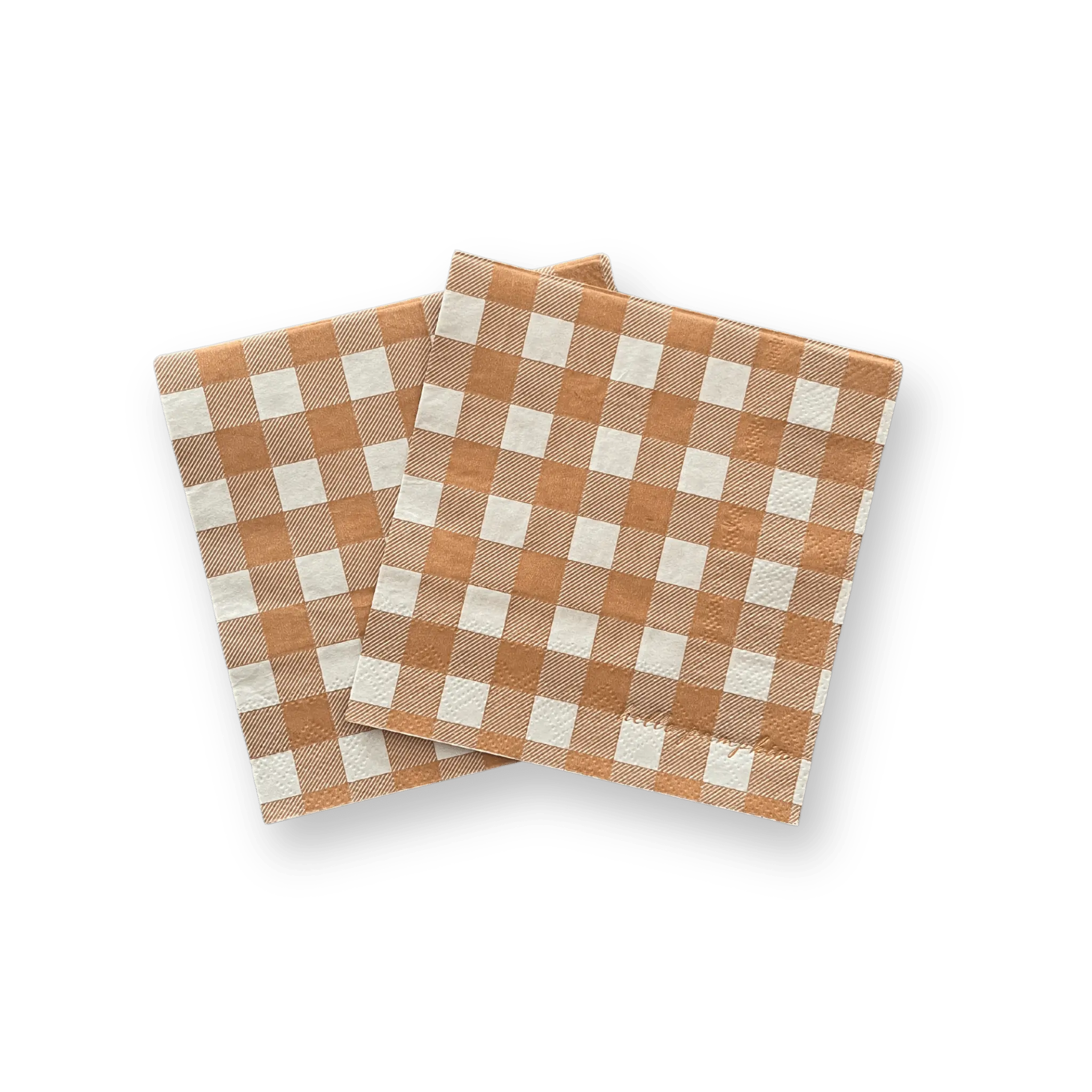 Fall Plaid Small Disposable Paper Napkins (16pcs)