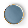 Gold Cornflower Blue Paper Plate (8pcs)