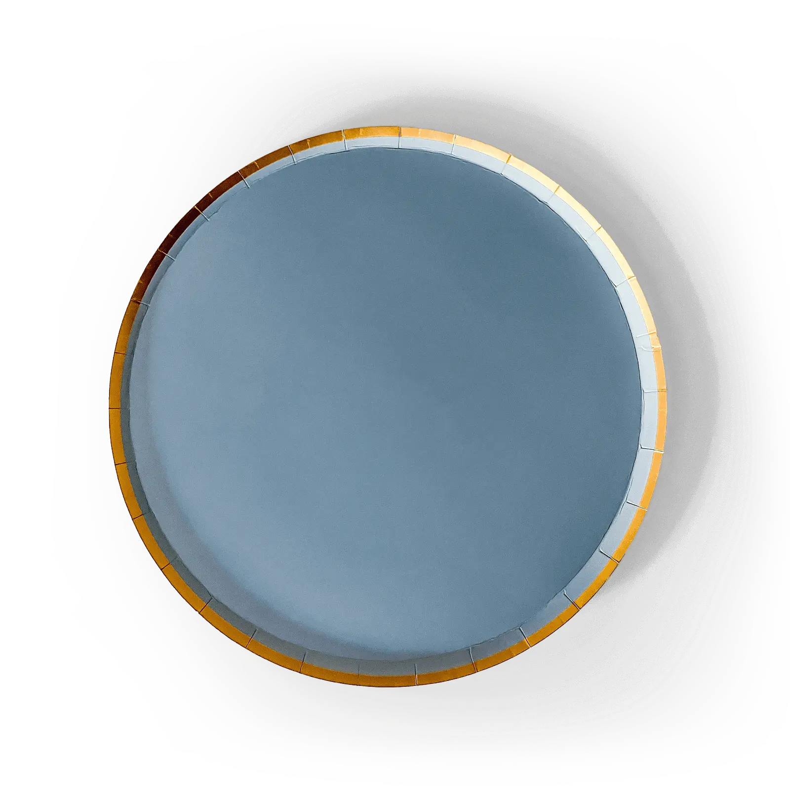 Gold Cornflower Blue Paper Plate (8pcs)