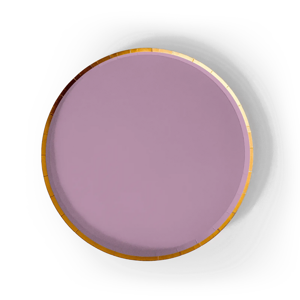 Gold Pink Paper Plate (8pcs)