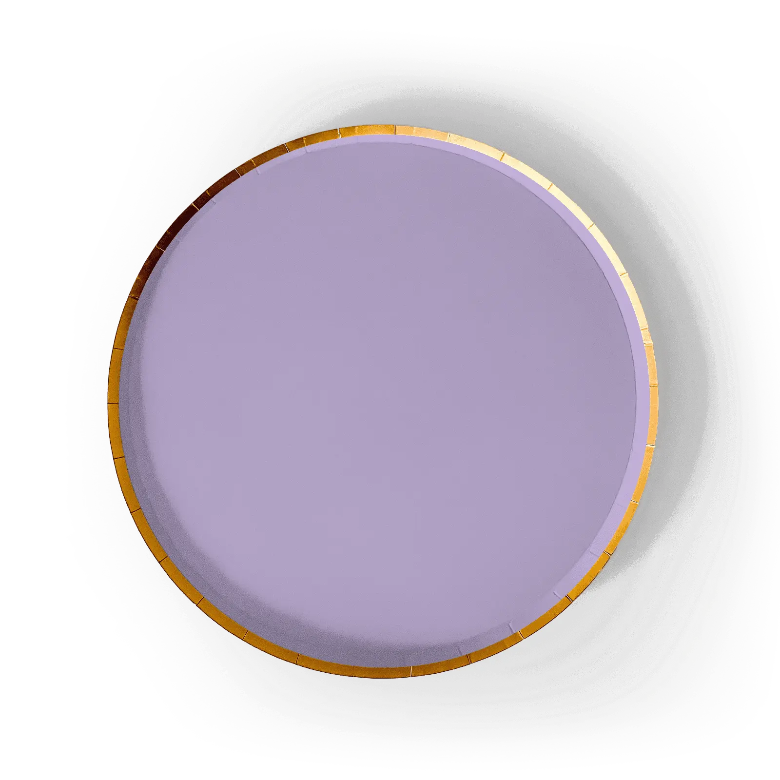 Gold Purple Paper Plate (8pcs)