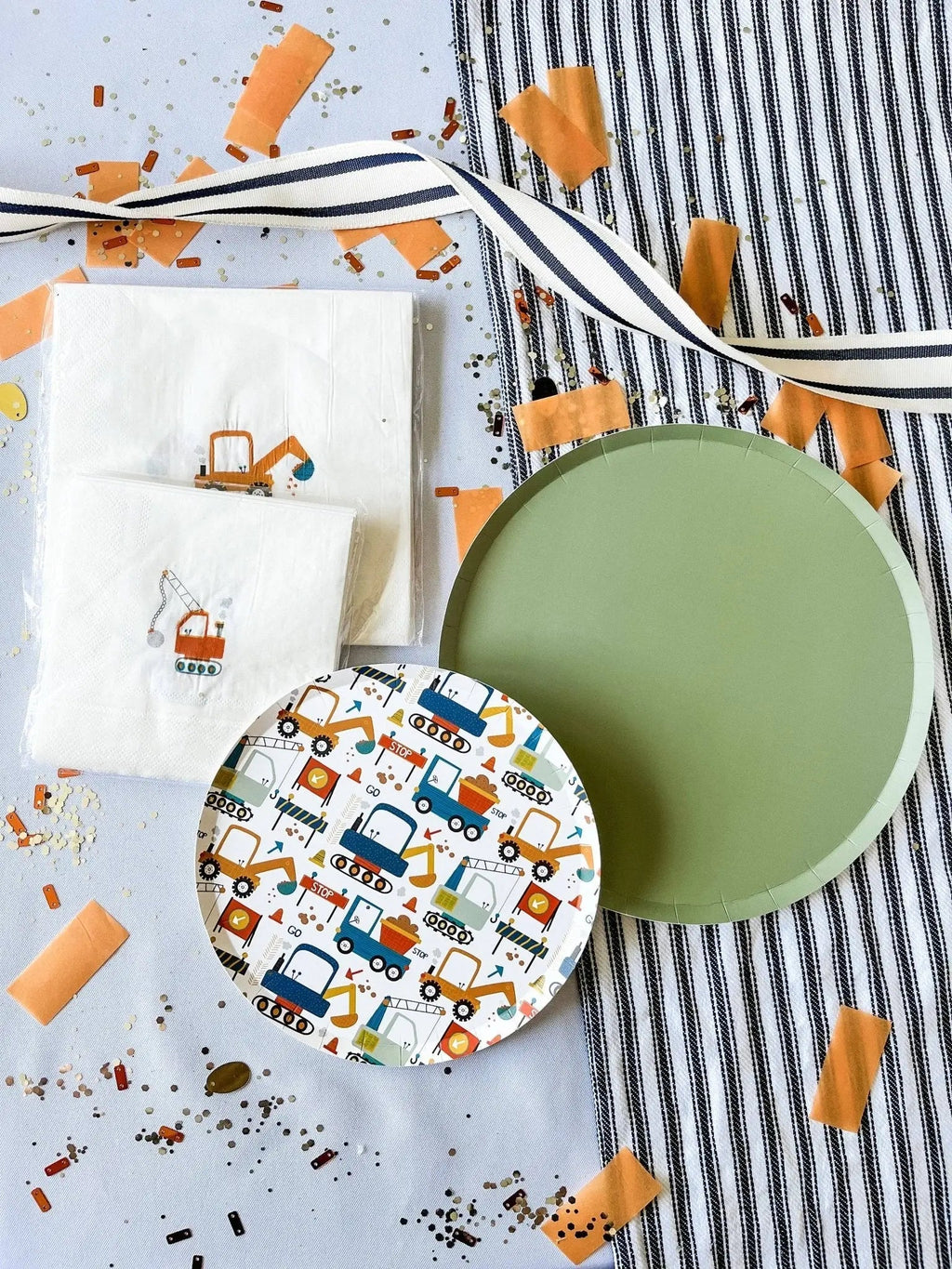 Green Paper Party Plate (12pcs)