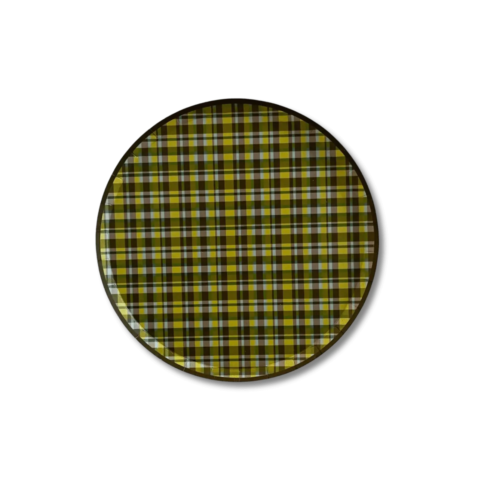 Green Plaid Dessert Party Plate (8pcs)
