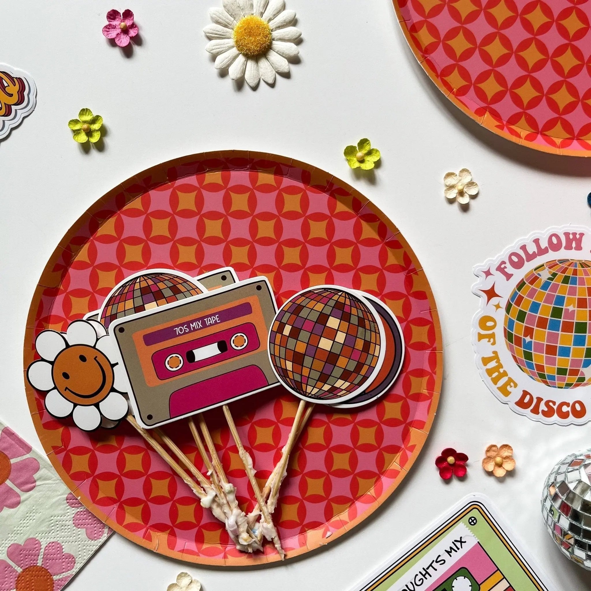 Groovy Dessert Plate (8pcs)