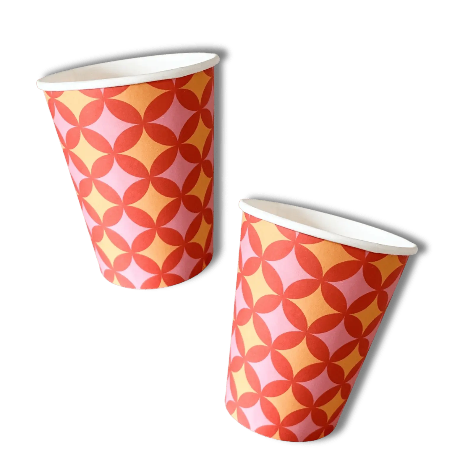 Groovy Pattern Disco Cups (8pcs)