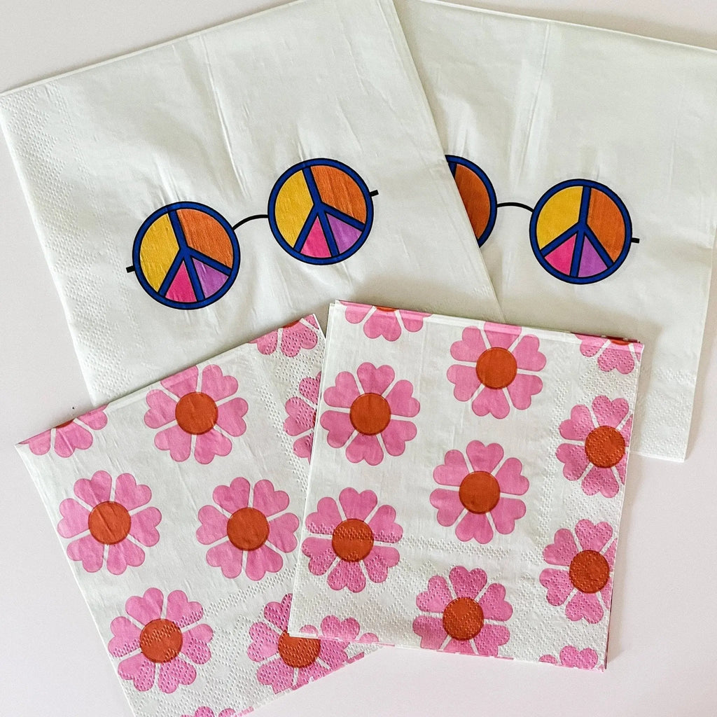 Vintage Flower Small Disposable Paper Napkins (16pcs)