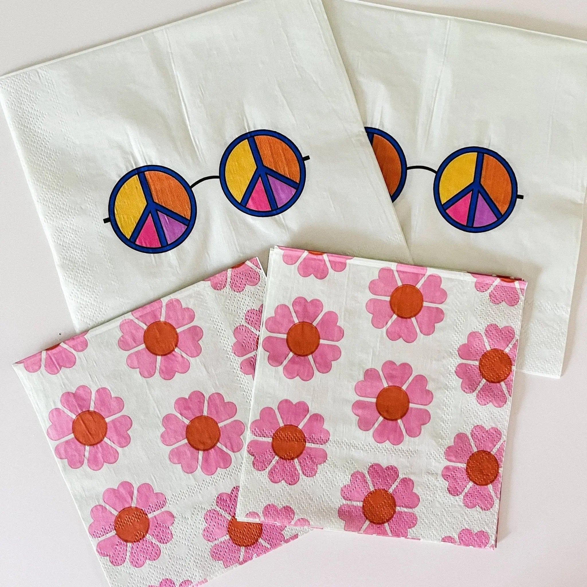 Vintage Flower Small Disposable Paper Napkins (16pcs)