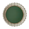 Hearth & Holly Vintage Floral Scalloped Dinner Plate (12pcs)