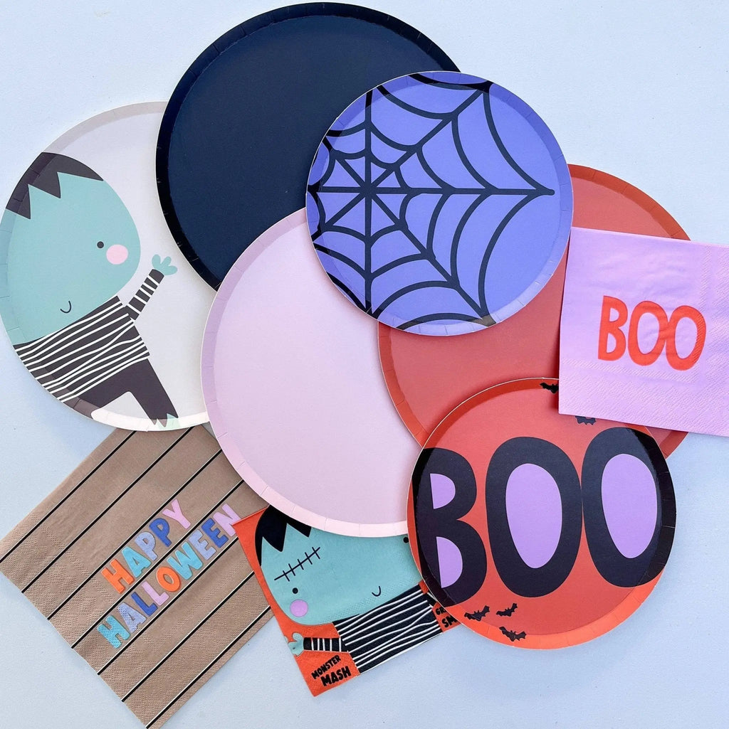 Large Striped Halloween Paper Napkins (16pcs)
