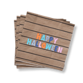 Large Striped Halloween Paper Napkins (16pcs)