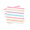 Large Striped Pastel Paper Lunch Napkins (16pcs)