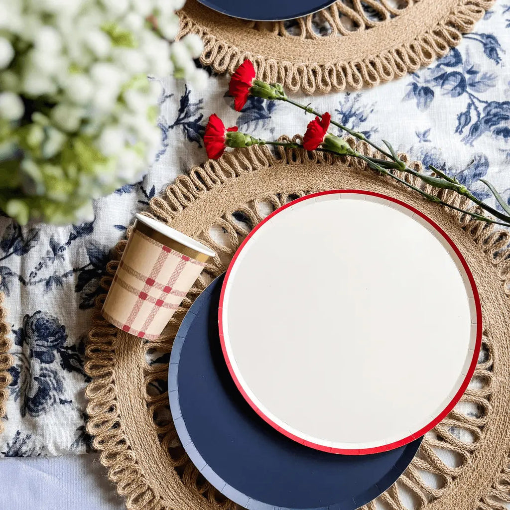 Navy Paper Party Plate (8pcs)