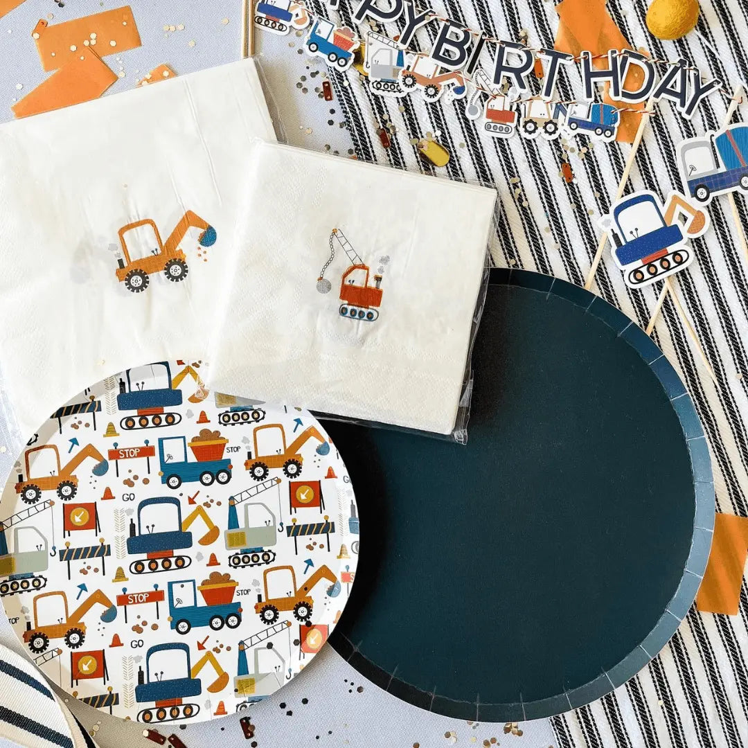 Navy Paper Party Plate (8pcs)