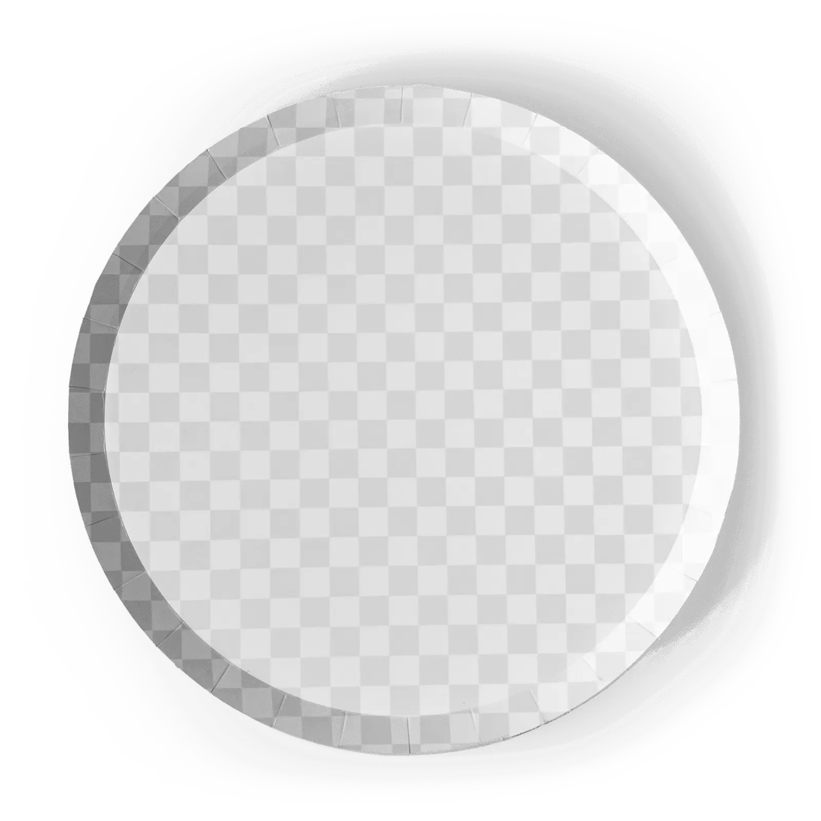 Premium Checkered Light Gray Plate (8pcs)