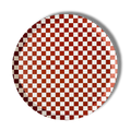 Premium Checkered Red Plate (8pcs)