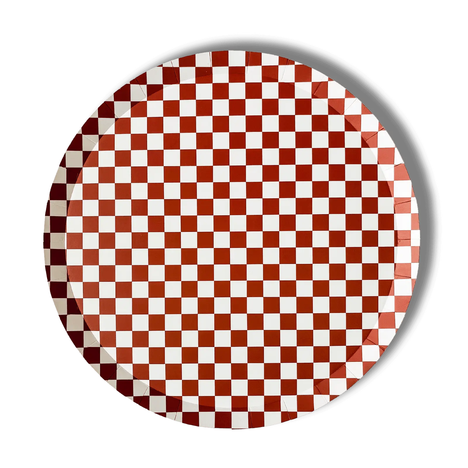 Premium Checkered Red Plate (8pcs)