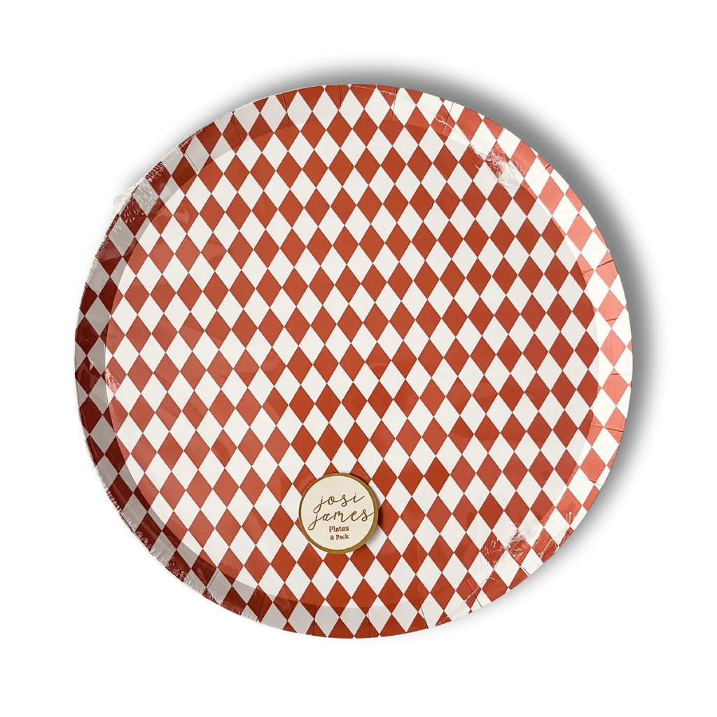 Premium Orange Bavarian Check Plate, (8pcs)